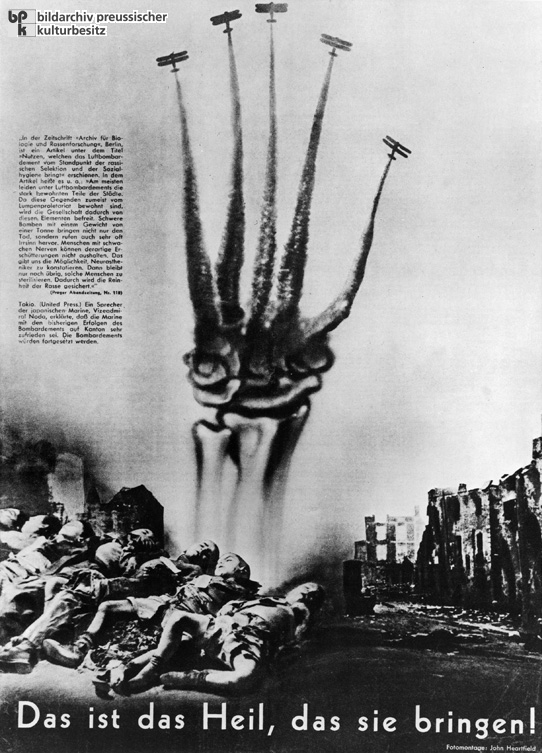 Antifaschistisches Bild: „Das ist das Heil, das sie bringen!” (29. Juni 1938)